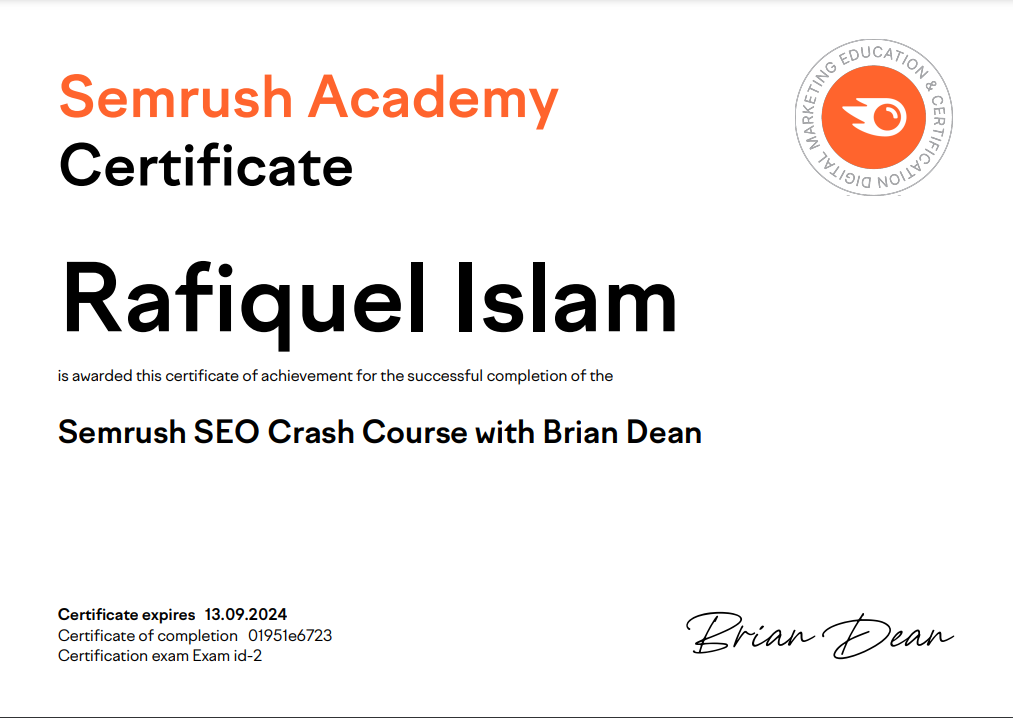 Semrush SEO Crash Course with Brian Dean